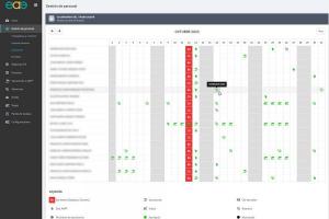 Aplicación para gestión de recursos humanos: Calendario.