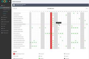 Aplicación para gestión de recursos humanos: Calendario.